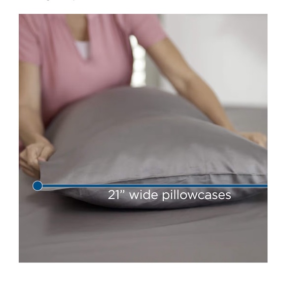 My Pillow Giza Dreams King Sheet Set - Light Blue, New In Package - Picture 3 of 7